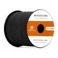 Abma Cord Gummiseil Expanderseil 4mm 20M Gummischnur UV Beständig Planenseil 100% Dehnung Spannseil für Plane, Anhängerplane, Sonnensegel, Zelte, Banner - Schwarz