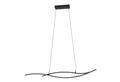 EGLO Hängeleuchte Grisolia Hängelampe, Wohnzimmerlampe, Metall und Kunststoff, Lampe, LED fest integriert, Neutralweiß, Hängeleuchte - L115 x B7 x H120 cm - schwarz - 20W inkl.
