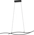 GRISOLIA Hängeleuchte Hängelampe Pendellampe Pendelleuchte - L115 x B7 x H120 cm - schwarz - 20W inkl. - IP20