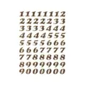 HERMA - Etikett 4193 8mm Zahlen 0-9 Goldfolie 64 Stück