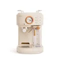 CREATE / THERA RETRO PRO/Halbautomatische Espressokaffeemaschine Sand / 20 bar, Milchtank, Tropfschale, zwei Ausläufe, Fassungsvermögen 1.5L, für gemahlenen Kaffee, 1250W