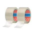 2x Tesa Packband Klebeband Paketband Packfilm PP 66m x 50mm transparent 64014