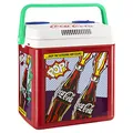 °CUBES Coca-Cola Elektrische Kühlbox I Popart Design I 25 Liter I Auto Kühlbox 12 Volt mit 2 Anschlüssen I für Auto, Strand, Camping & Festival