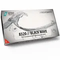 Nitras 8320 BLACK WAVE unsterile, medizinische, lebensmittelgeeignete Nitril-Einmalhandschuhe Farbe schwarz, puderfrei & latexfrei 100 Stück im Spenderkarton Größe S