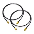 BINGFU SMA-Stecker auf SMA-Buchse RG174 Antennenverlängerungs-Koaxialkabel 1 m (2 Stück) für 4G LTE-Router-Gateway-Modem Mobilfunk-Router-Gateway SDR-Dongle-Empfänger