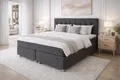 Tesla Dreams Boxspringbett 180x200 Ronda, 7 Zonen Taschenfederkern-Matratze H2/H3, 5 Jahre Garantie, Topper Visco, Unterbau Taschenfederkern, Montage verfügbar, Anthrazit