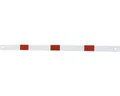 Querholm Stahlrohr 70 mm x 70 mm Schutzgeländer weiß-rot L = 2300 mm