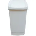 Teko-plastic Bekaform Schwingdeckeleimer Bekaform weiß 50 L Quadratischer Mülleimer aus Kunststoff 10137202