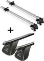 2x Fahrradträger Bike Pro + Dachträger VDP Stahl kompatibel mit für Lancia Musa 5 Türer 2004-2012