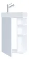 VCM 2-TLG Set | Waschplatz für Gäste WC | Gästebad | Waschtisch | Badezimmer Set – Lumia Weiß