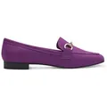 MARCO TOZZI Damen Slipper Zierspange Loafer samtige Haptik 2-24212-42, Größe:39 EU, Farbe:Violett - Violett - 39