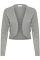 KAFFE Bolero Astrid Damen Bolero Astrid Elegant Jäckchen Langarm Cardigan Bolerojacke XS, Grey Melange