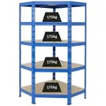Proregal Eckregal, Blau, Metall, Rechteckig, 90x180x45 cm, Freizeit, Heimwerken, Werkstatt, Schwerlastregale