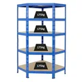 PROREGAL Eckregal Tiger Blau HxBxT 180x90x45 cm Fachlast 175kg Schwerlastregal Kellerregal Lagerregal Metallregal Steckregal…