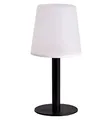 Spetebo Solar LED Garten Tischlampe - 31 x 15 cm - Outdoor Leuchte warm weiß - Tisch Lampe Balkon Terrasse Deko Beleuchtung für Außen kabellos