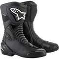 Alpinestars SMX S, Stiefel wasserdicht - Schwarz/Schwarz - 37 EU