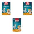 Rinti Extra Chicko Dent Huhn Small | 3er Pack | 3 x 150 g | Ergänzungsfuttermittel für ausgewachsene kleine Hunde | Kaustreifen für die Zahnpflege | Bissfeste Rinderhaut