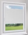 Sekey Plissees für Fenster ohne Bohren Blickdicht Plissee Klemmfix Nahtlos Elegant Halb-Wabenplissee, 60x120cm, Weiß