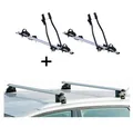 2x Fahrradträger SAGITTAR+Relingträger CRV120A für für Opel Antara 06-15