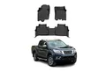 OMAC Auto-Fußmatten für Nissan Navara 2014-2025 Schwarz Automatten 3 tlg (3 St), für Nissan Navara 2014-2025 Nissan Navara 2014-2025, Antirutsch,Wasserfest,Einfache Installation