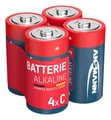 Westfalia Werkzeug Alkaline Batterie Baby C - 4 Stück Batterie