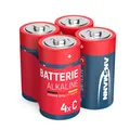 Ansmann Batterien Baby C LR14 4 Stück 1,5V - Alkaline Batterie auslaufsicher