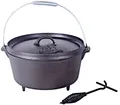 El Fuego Dutch Oven, Feuertopf aus reinem Gusseisen, verschiedene Größen
