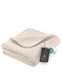 Nancy Tagesdecke 140x210 cm Tagesdecke Bettüberwurf beige leichte Decke mit Z...