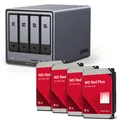 Ugreen NASync DXP4800 Plus + Western Digital Festplatte 32 TB (4 x 8 TB) 35261& 4x WD80EFPX