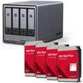 Ugreen NASync DXP4800 Plus + Western Digital Festplatte 32 TB (4 x 8 TB) (4 x 8 TB) (35261& 4x WD80EFPX)