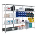 Schulte Grundregal Schraubregal MULTIplus150 2000 x 750 x 400 mm verzinkt 5 Fachböden