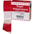 Absperrband Flatterband 80 mm rot-weiss Warnband Absperrung Begrenzungsband 500m