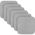 Bestlivings Stuhlkissen Struktur Hellgrau 38 x 38 x 3 cm 6er Pack