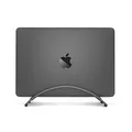 Twelve South BookArc for MacBook | Space-Saving Vertical Stand to Organize Work & Home Office for Apple MacBooks, *Now Compatible with M1 MacBooks* (Space Grey)