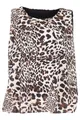 malito more than fashion Chiffonbluse malito Damen Bluse ärmellos 6879 Blusentop mit Rundhals-Ausschnitt