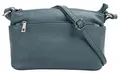 Cluty Umhängetasche Echt Leder Damen 020617 Made in Italy, Crossbody Bag, Messenger Bag mit Reißverschluss, Schultertasche aus Rindleder