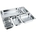 Konzept 11 - GN Behälter (GN 1/1, Höhe 40 mm) Edelstahl Warmbehälter 5 Liter, Pizza Zutatenbehälter, Gastro Behälter verschiedene Größen und Höhen, Gastro Normschale, Gastronorm Behälter