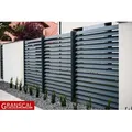 Moderner Aluminiumzaun Zäune Aluminium Lamellenzaun Zaunfelder Hersteller LINEA - Schwarz/Bronze/Grau