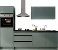 BASIC by Balculina Küchenzeile Isis B/T/H 273x60x210 cm, Breite 273 cm, wahlweise mit E-Geräten und Induktionskochfeld