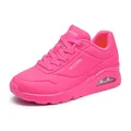 Skechers Damen Uno Night Shades Trainers, Hot Pink Durabuck, 38 EU