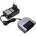 Trade-Shop Universal Akku Ladegerät (1,2V-18V) kompatibel mit Black & Decker EPC14, BDG1400, CD14S, CD140S, CD1440SKA, CDC140ASB, CP14, CP141, CP142