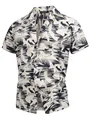 Indicode Herren INDarcy Kurzarmhemd mit Kent-Kragen aus Baumwolle | Herrenhemd für Männer Navy, S