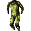 RST Pro Series Evo Airbag Ltd. Tiger 1-Teiler Motorrad Lederkombi, schwarz-gelb, Größe XL für Männer