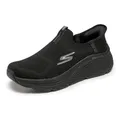 Skechers Damen Running Shoes, Black Textile/Black Trim, 37 EU