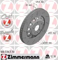 2x Bremsscheibe FORMULA Z ZIMMERMANN 100.3367.70 für AUDI SEAT LEON CUPRA ATECA