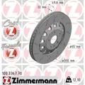 ZIMMERMANN 2x Bremsscheibe vorne Ø370 mm belüftet Gelocht für Seat Ateca KH7