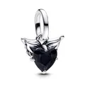 PANDORA Schmuck Mini Charm-Anhänger Silber Geflügeltes Herz 793626C01