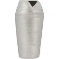Dekovase APAMEA Steinzeug 33 cm Silber