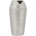 Beliani Dekovase, Silber, Stein, Mode, 33 cm, Dekoration, Vasen, Keramikvasen