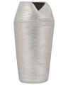 Vase mit breiter Öffnung Steinzeug silber 33 cm hoch schlank rund modern Apamea